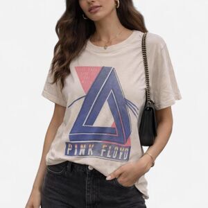 Elizabeth & James Pink Floyd Dark Side Graphic Tee Size L Rock Vintage Band Tee